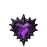 gothic heart gem
